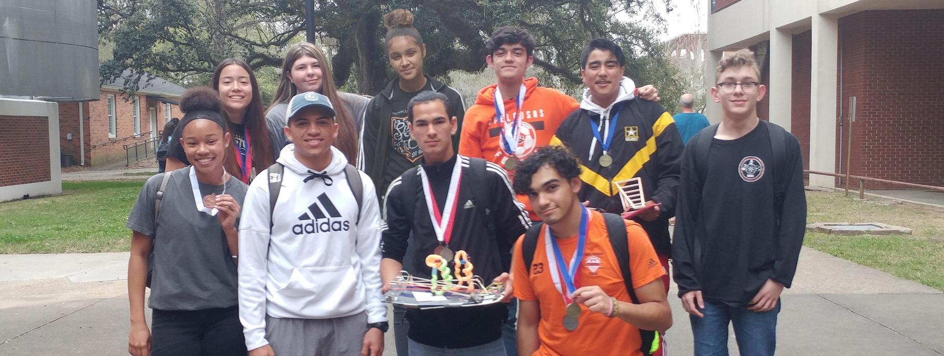 Opelousas High School's Science Olympiad Team earned fourth place at the Louisiana Region II competition held at the University of Louisiana-Lafayette on Saturday, March 9 and qualified for the state competition to be held at Southeastern Louisiana University on April 13.