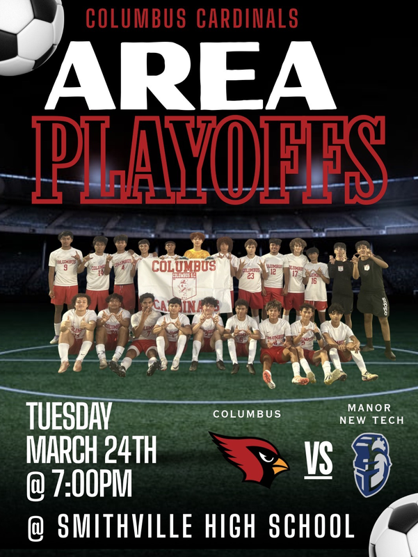 Cardinal Varsity Soccer will Play March 24th in the Area Round of Playoffs
