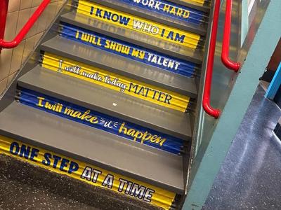 QUOTES ON MAIN STAIRCASE