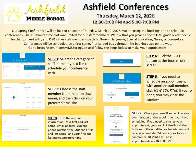 Photo gives directions for scheduling conferences.