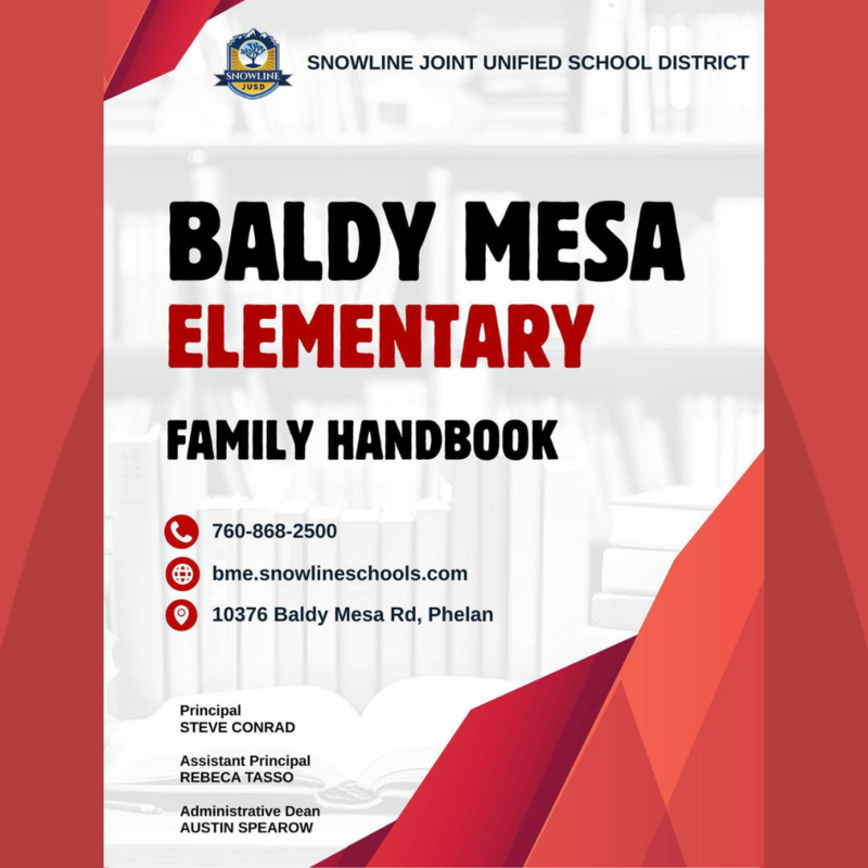Baldy Mesa Elementary Family Handbook for the 2025- 2026 School Year