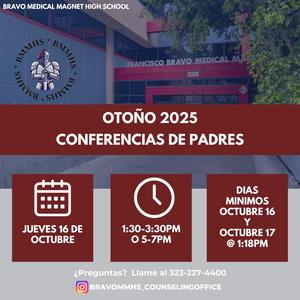 Volante para Conferencias de Padres del 2025