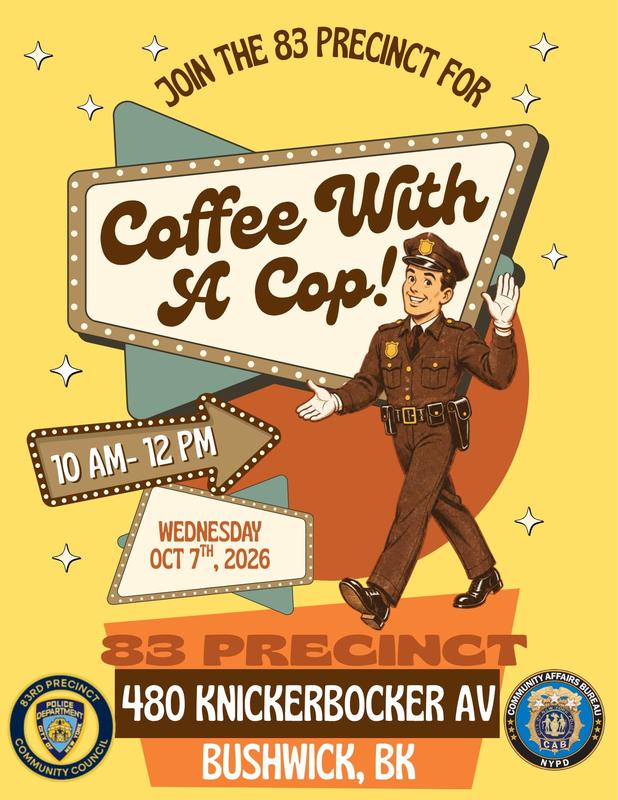 Coffee with a Cop 83 Precinct Flyer