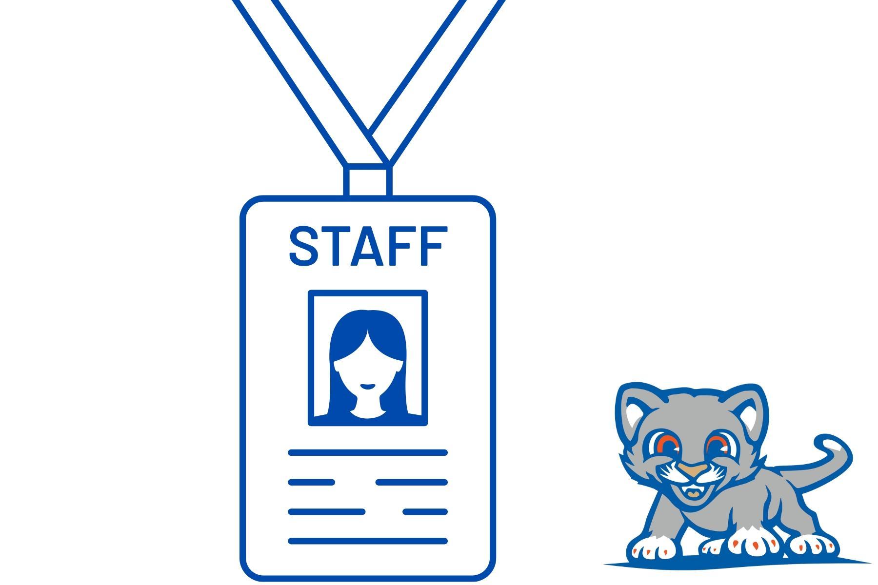 graphic of staff id badge
