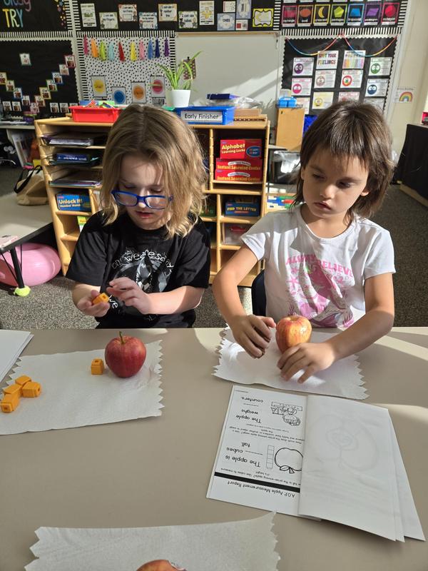 Students help find the prized apple