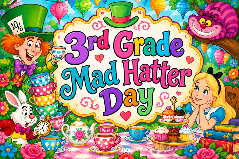 3rd Grade Mad Hatter Day Featured Photo