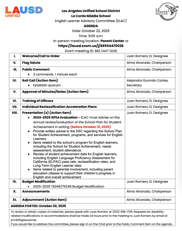 ELAC 1st Meeting Agenda SPSA Review bilingual 10-22-25 ENG.png