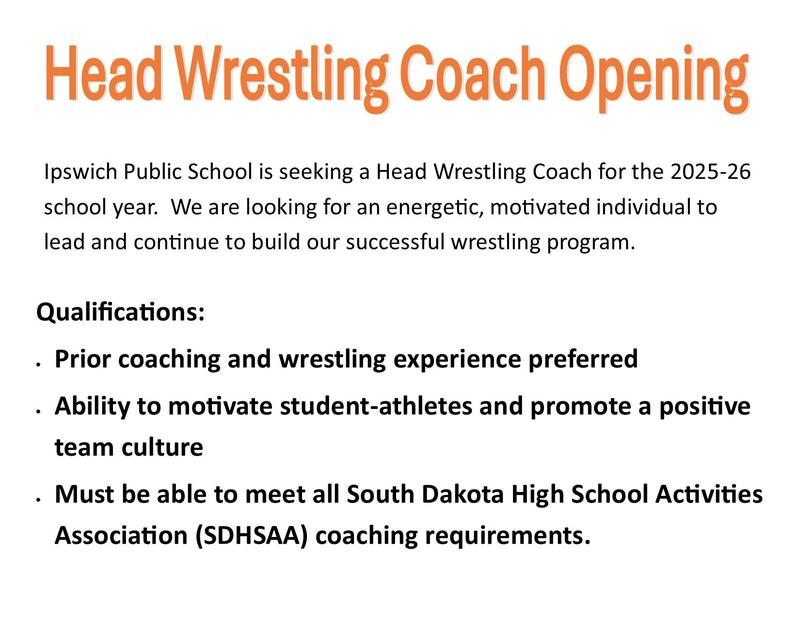 Head Wrestling coach opening