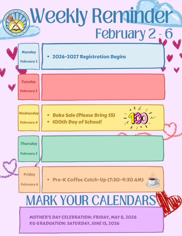 Weekly Reminder Featured Photo