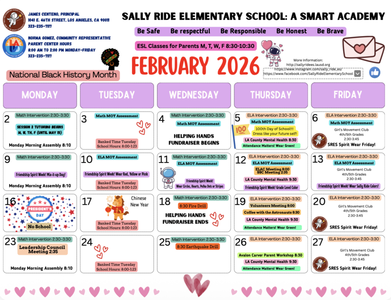 Feb. Calendar