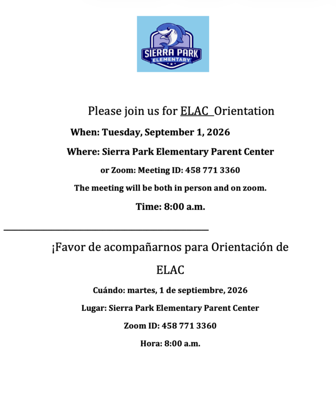 ELAC Orientation Flyer post