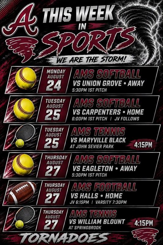 Weekly Sports Events
