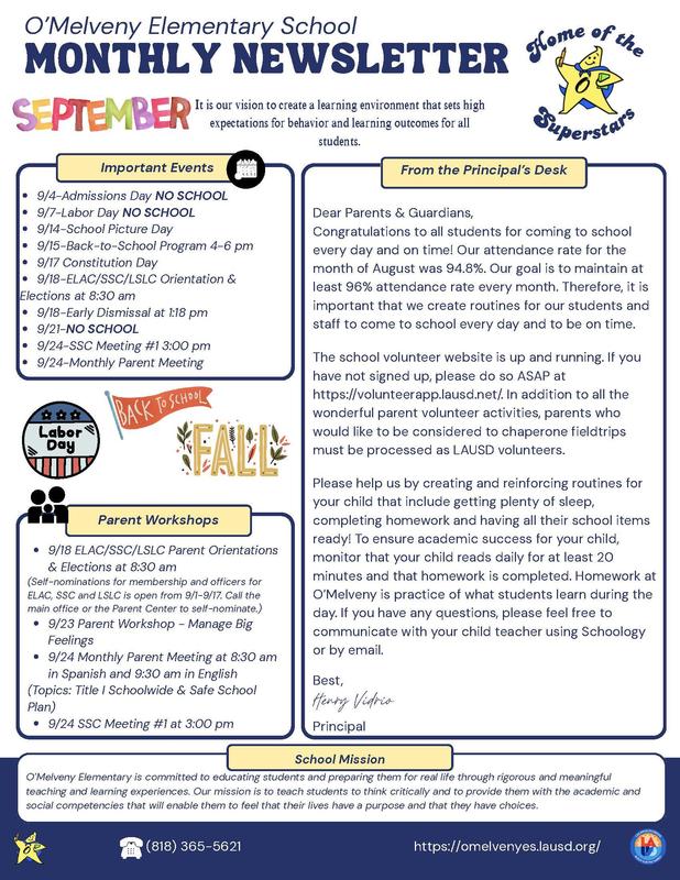 September newsletter 2026 english