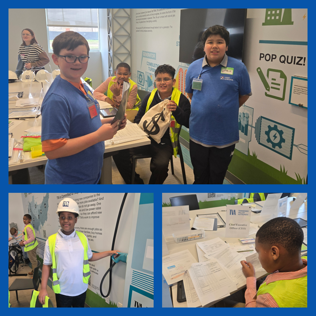 tva uplift kids learning oil, public speaking, and exercising