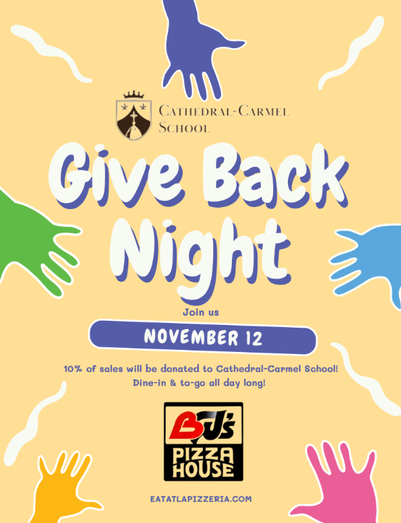 BJ's Pizza SPIRIT NIGHT - Nov. 12