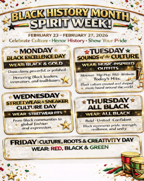 Black Histroy Month Spirit Week