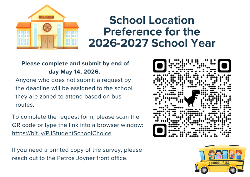 School Selection Survey with QR code access