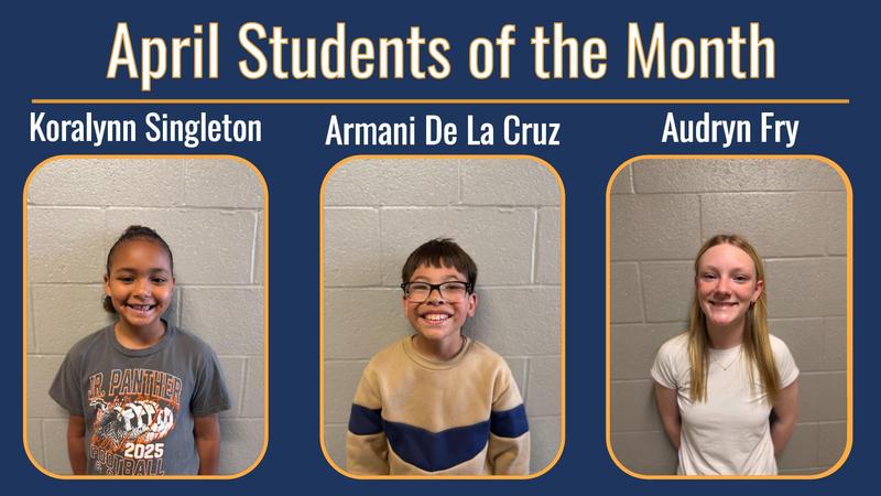April Students of the Month