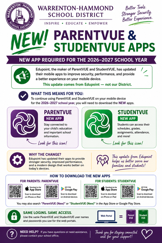 NEW ParentVue and StudentVue Apps