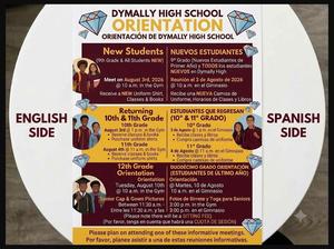 Dymally's High School Back to School Orientation
