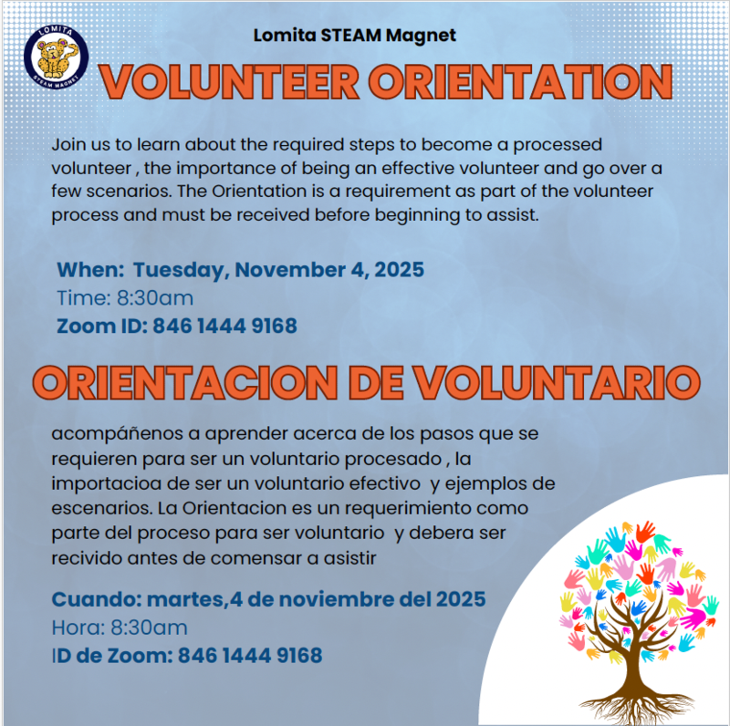 Volunteer Orientation 11-4-25