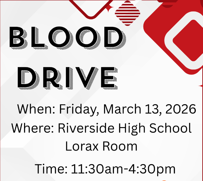An image detailing information for the blood drive