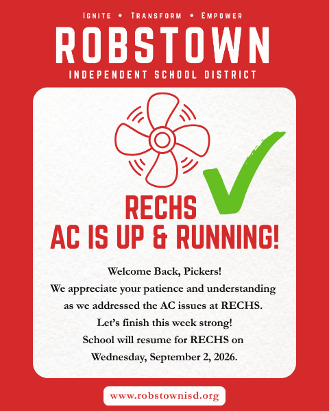 Robstown Early College High School to Resume Classes Sept. 2 Featured Photo