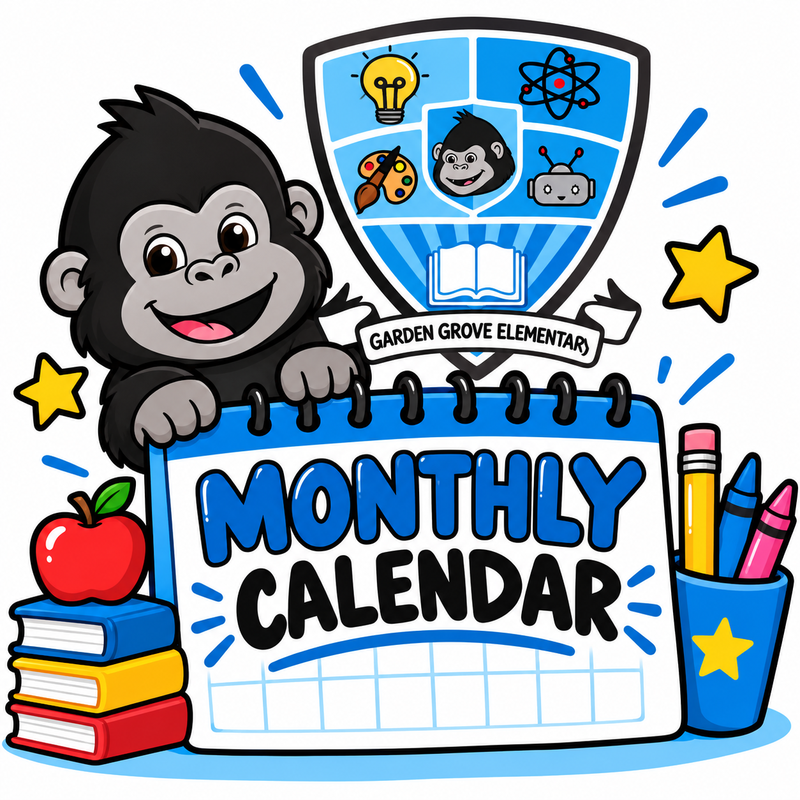 GG Monthly Calendar