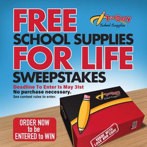 School Supplies For Life Sweepstakes