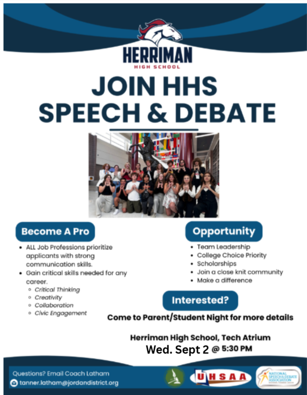 Join HHS Speech & Debate. Talk to Mr. Latham for more information.
