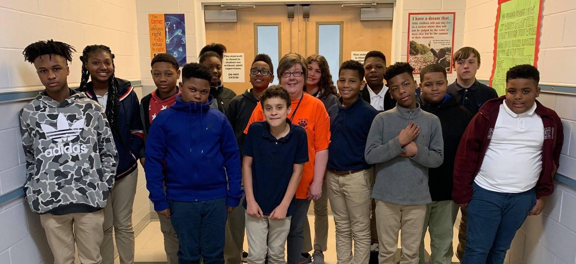 teacher of the week and students