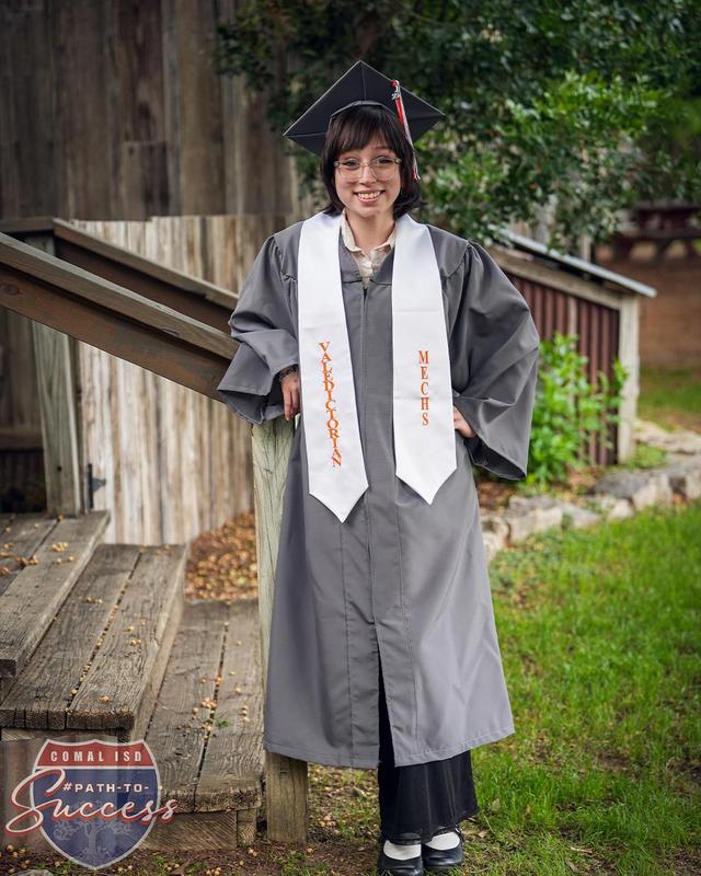 - Memorial Early College High School Valedictorian Lucy Peters senior photo.