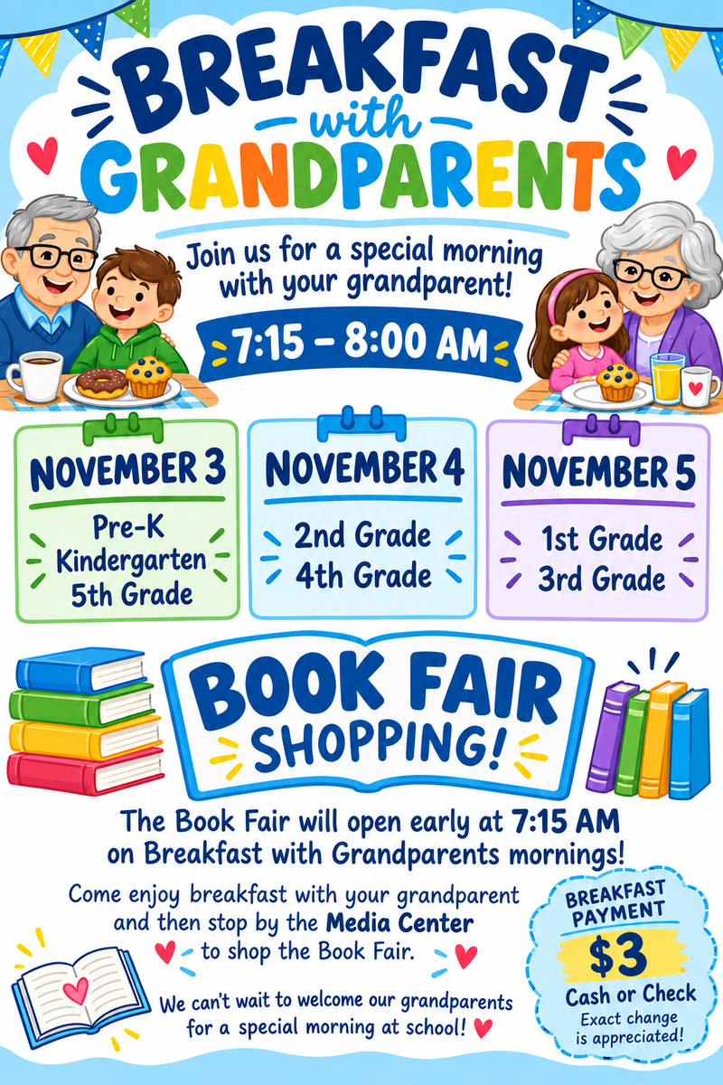 Breakfast with Grandparents flyer