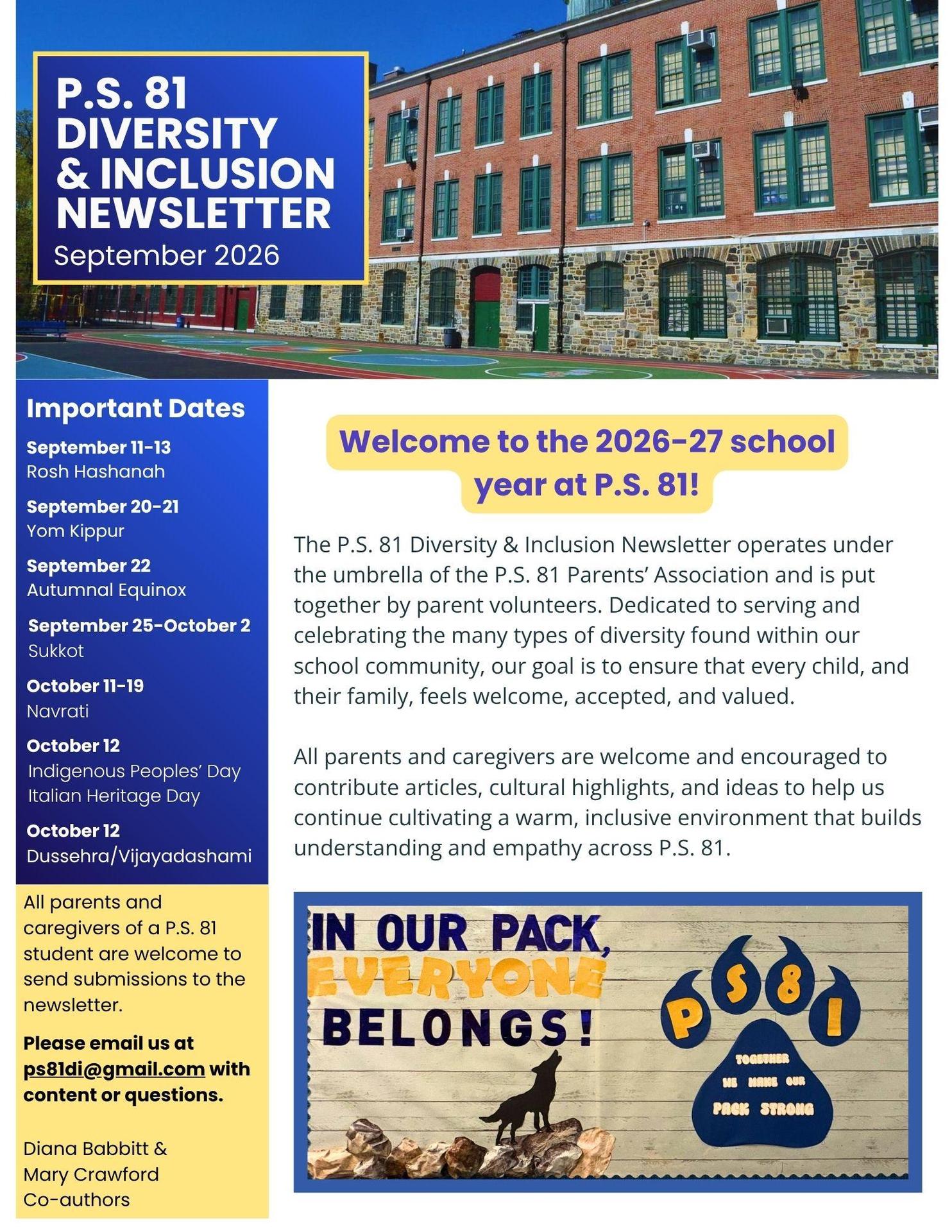 September 2026 Diversity & Inclusion Newsletter