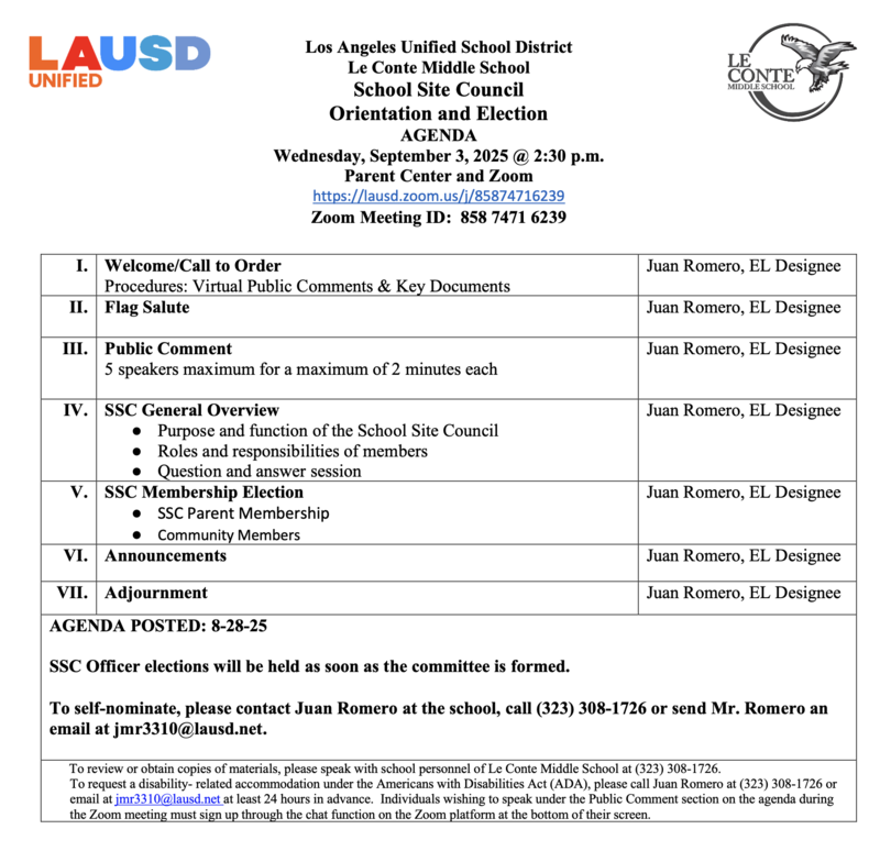 SSC 9-3-25 Agenda Eng