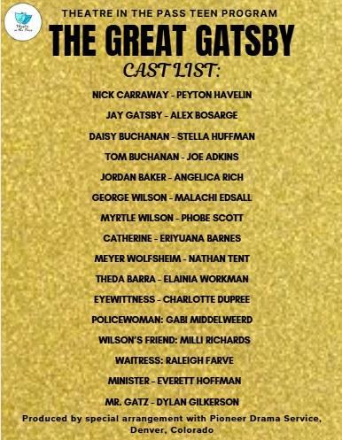 Congratulations to the cast of The Great Gatsby!