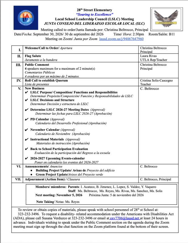LSLC AGENDA 10-8-26