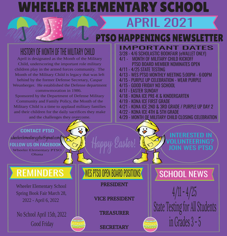 PTSO April Newsletter