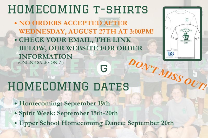 Homecoming Dates & T-Shirts