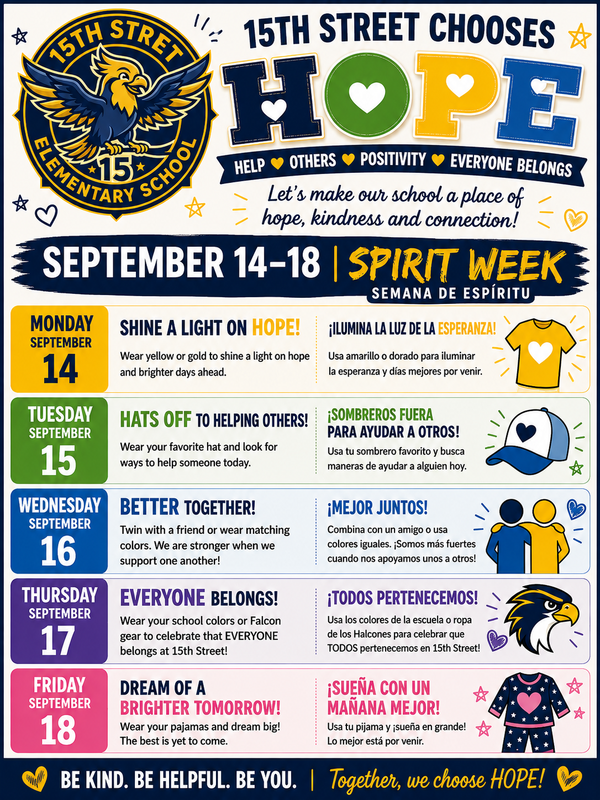 15th St. Chooses Hope Week