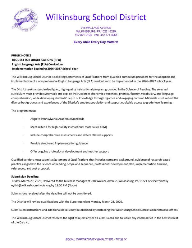 image of ELA Bid Document