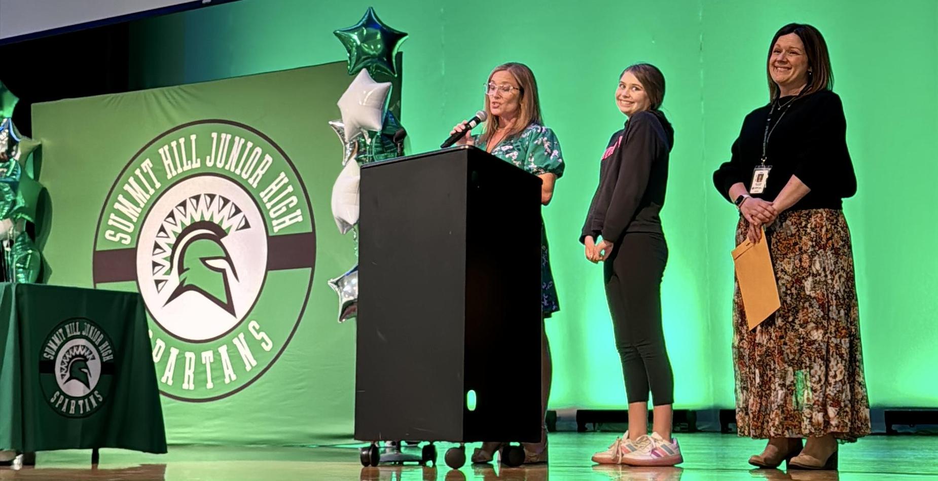 The Summit Hill Junior High Exemplary Student was recognized during the school&rsquo;s Awards Ceremony on May 15.