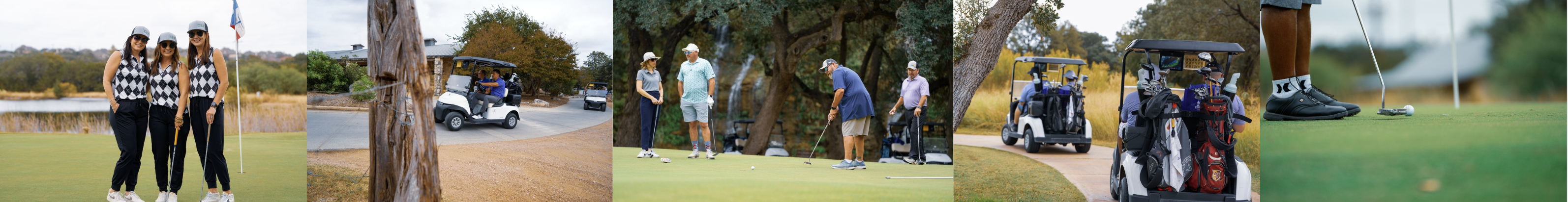 CEF Golf tournament photo collage banner