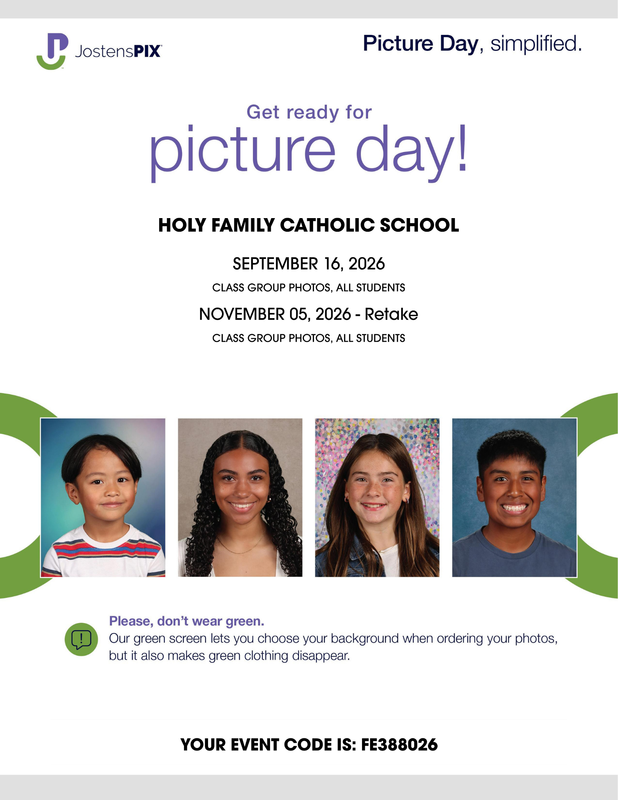 K-8 Picture Day Sept. 16th Featured Photo