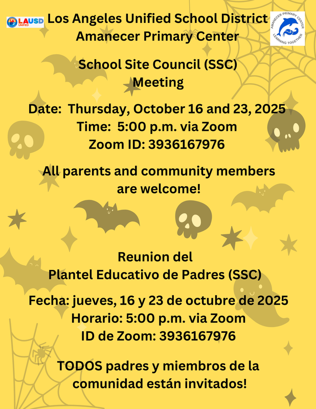 SSC Meeting Flyer