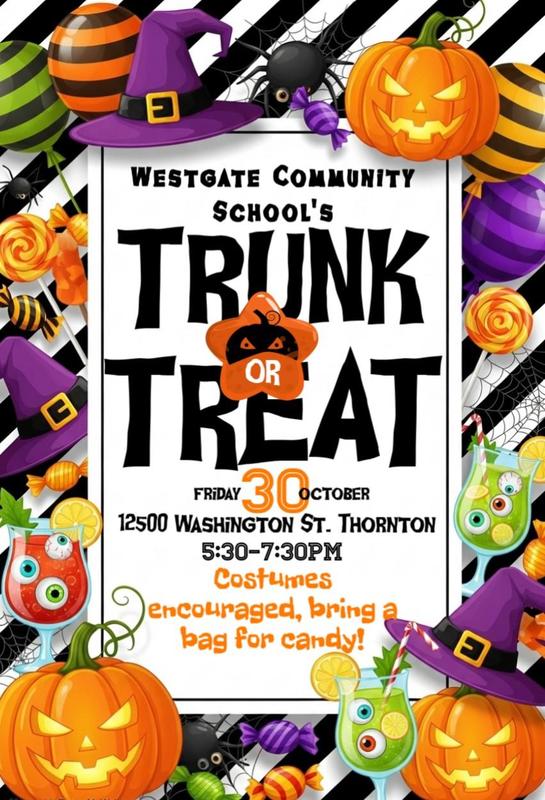 Trunk or Treat October 30th