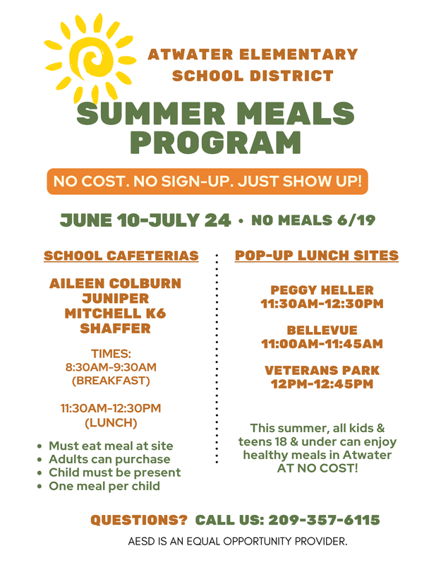 Summer Meals Program Flyer