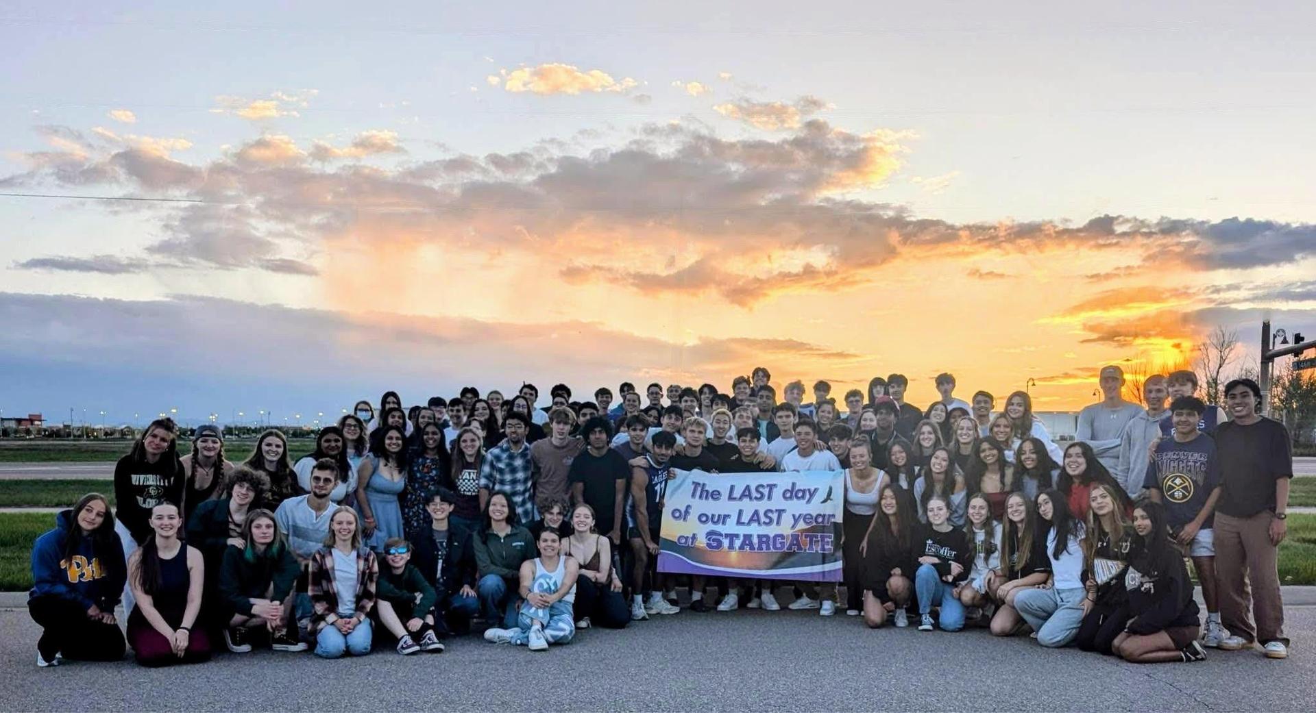 Senior Class at Sunset