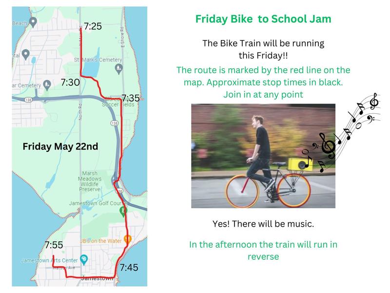 Friday Bike Train Map