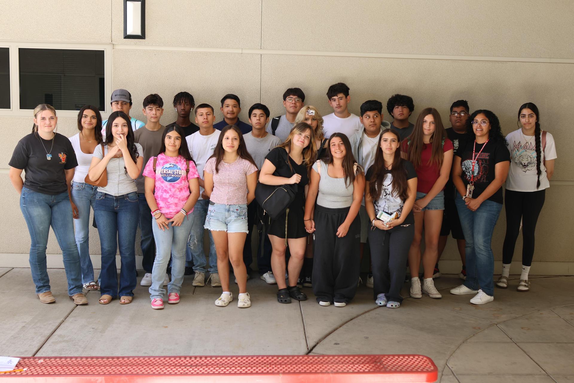 freshmen and staff participating in the summer bridge program